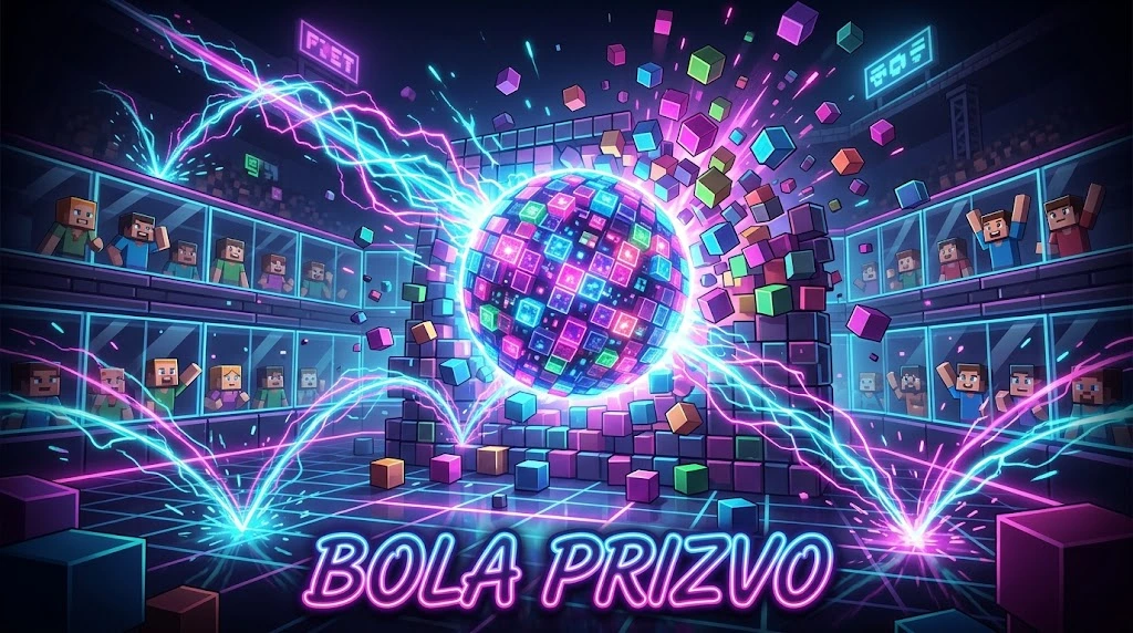 Bola Prizvo — una bola avanzando entre objetos que le caen encima