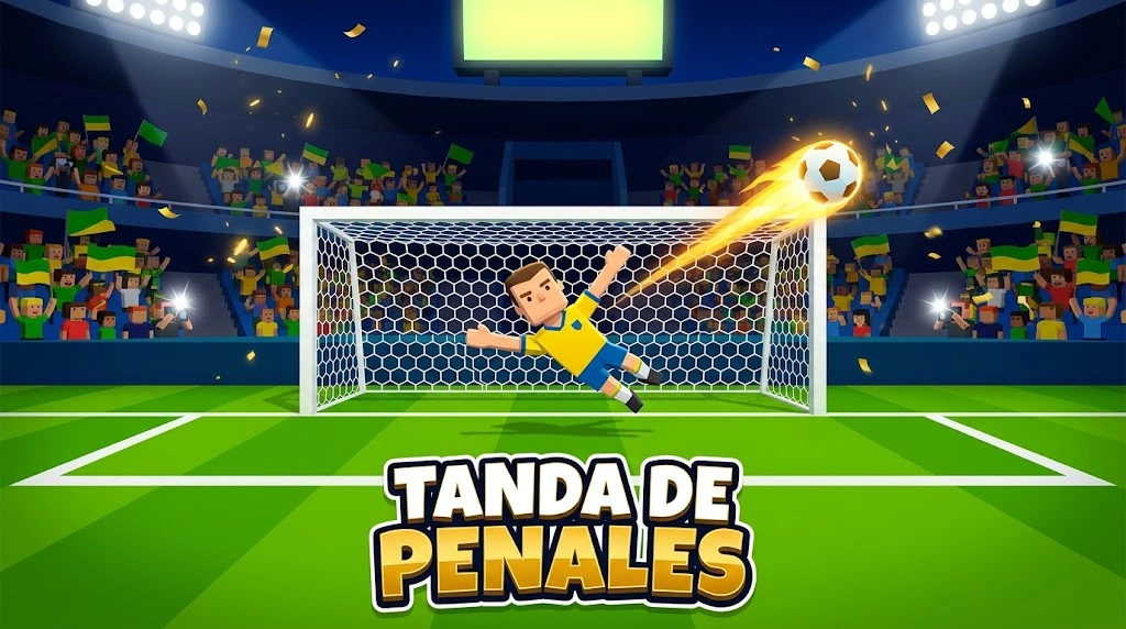 Tanda de Penales — un tiro de penal en 3D contra el portero